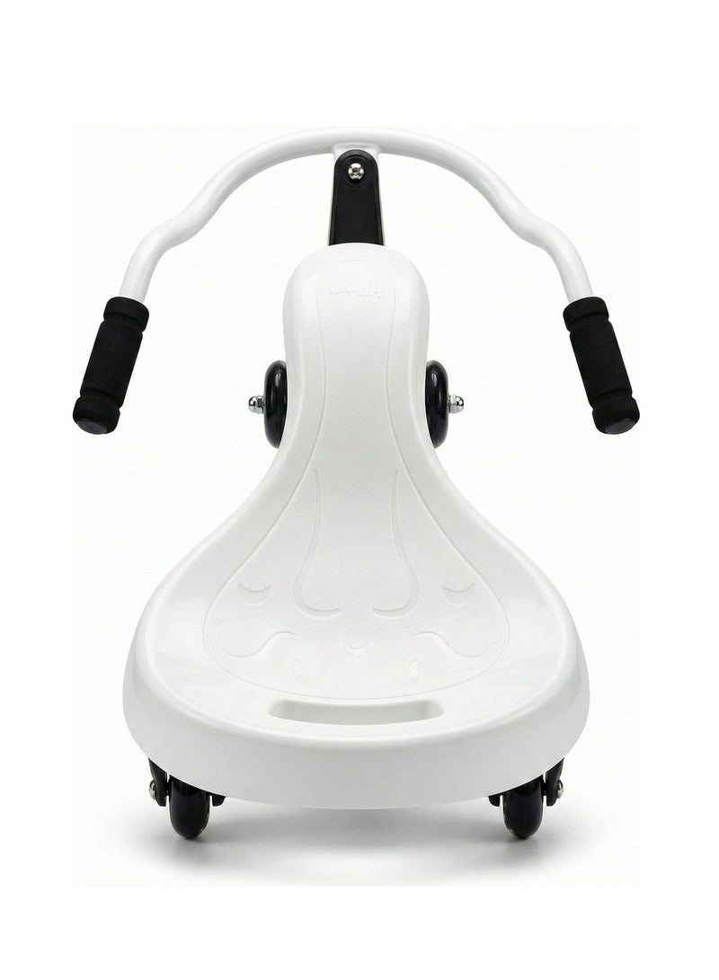 JD Bug Kidz Swayer White - Sit-Down Scooter for Kids – Self-Propelling Ride-On, Adjustable Handlebar, Indoor & Outdoor Fun, (Ages 3–12) - Image 2